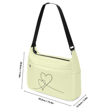 Load image into Gallery viewer, Ti Amo I love you - Exclusive Brand - Cornfield Yellow - Double Script Heart - Journey Computer Shoulder Bag
