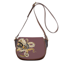 Load image into Gallery viewer, Ti Amo I love you - Exclusive Brand - Rose Brown - Octopus - Saddle Bag
