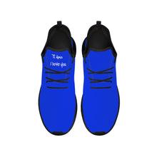 Load image into Gallery viewer, Ti Amo I love you - Exclusive Brand - Blue Blue Eyes - Lightweight Mesh Knit Sneakers - Black Soles
