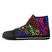 Load image into Gallery viewer, Ti Amo I love you - Exclusive Brand - High-Top Canvas Shoes - Black Soles
