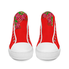 Load image into Gallery viewer, Ti Amo I love you - Exclusive Brand - High-Top Canvas Shoes - White Soles
