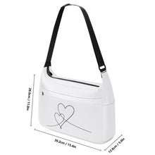 Load image into Gallery viewer, Ti Amo I love you - Exclusive Brand - Calcium Carbonate - Double Script Heart - Journey Computer Shoulder Bag
