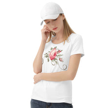 Load image into Gallery viewer, Ti Amo I love you - Exclusive Brand - White - Rose - Women&#39;s T shirt - Sizes XS-2XL
