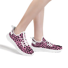 Load image into Gallery viewer, Ti Amo I love you - Exclusive Brand - Begonia Pink - Leopard - Mesh Knit Shoes
