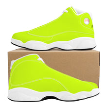 Load image into Gallery viewer, Ti Amo I love you - Exclusive Brand  -Artic Lime - Mens / Womens - Unisex  Basketball Shoes - White Laces
