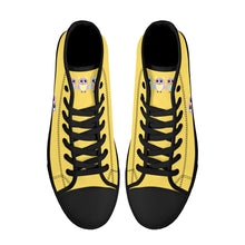 Load image into Gallery viewer, Ti Amo I love you - Exclusive Brand - High-Top Canvavs Shoes - Black Soles
