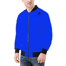 Load image into Gallery viewer, Ti Amo I love you -  Exclusive Brand- Blue Blue Eyes - Spider - Men&#39;s Bomber Jacket
