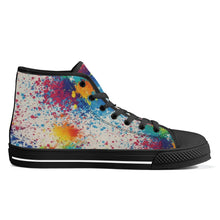 Load image into Gallery viewer, Ti Amo I love you - Exclusive Brand - High-Top Canvavs Shoes - Black Soles
