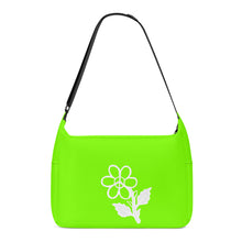 Load image into Gallery viewer, Ti Amo I love you - Exclusive Brand - Chartreuse (Lawn Green) - White Daisy - Journey Computer Shoulder Bag
