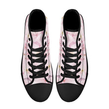 Load image into Gallery viewer, Ti Amo I love you - Exclusive Brand - High-Top Canvavs Shoes - Black Soles
