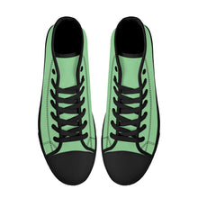 Load image into Gallery viewer, Ti Amo I love you - Exclusive Brand - High-Top Canvas Shoes - Black Soles
