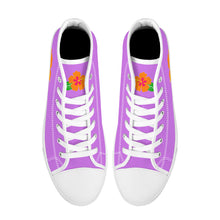 Load image into Gallery viewer, Ti Amo I love you  - Exclusive Brand  - High-Top Canvas Shoes - White Soles
