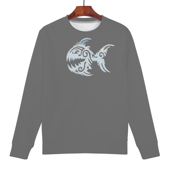 Ti Amo I love you - Exclusive Brand  - Dove Gray - Angry Fish - Women's Sweatshirt