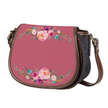 Load image into Gallery viewer, Ti Amo I love you - Exclusive Brand - Contessa 2 - Front &amp; Top Floral Swag-  Saddle Bag
