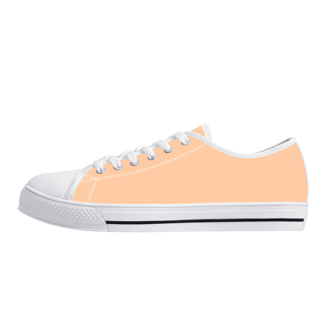 Ti Amo I love you - Exclusive Brand - Low-Top Canvas Shoes- White Soles