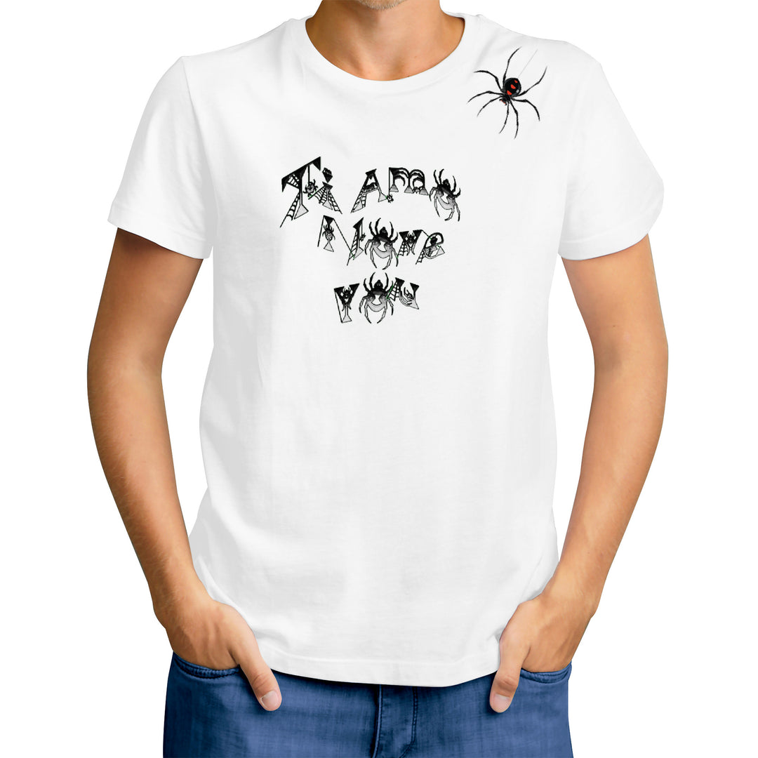 Ti Amo I love you - Exclusive Brand  - White - "Ti Amo Iove you" - Spider Style Lettering -  Men's T-Shirt