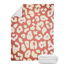 Load image into Gallery viewer, Ti Amo I love you- Exclusive Brand  - Copperfield, Japonica, &amp; Linen Animal Print -  Micro Fleece Blankets
