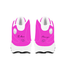 Load image into Gallery viewer, Ti Amo I love you - Exclusive Brand  - Amaranth Magenta - Womens Basketball Shoes - White Laces
