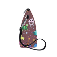 Load image into Gallery viewer, Ti Amo I love you - Exclusive Brand - Rose Brown - Sea Creatures - Sling Cosmetic Bag
