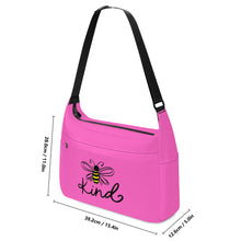 Load image into Gallery viewer, Ti Amo I love you - Exclusive Brand - Hot Pink - Bee Kind - Journey Computer Shoulder Bag
