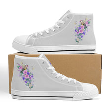 Load image into Gallery viewer, Ti Amo I love you  - Exclusive Brand - High-Top Canvas Shoes - White Soles
