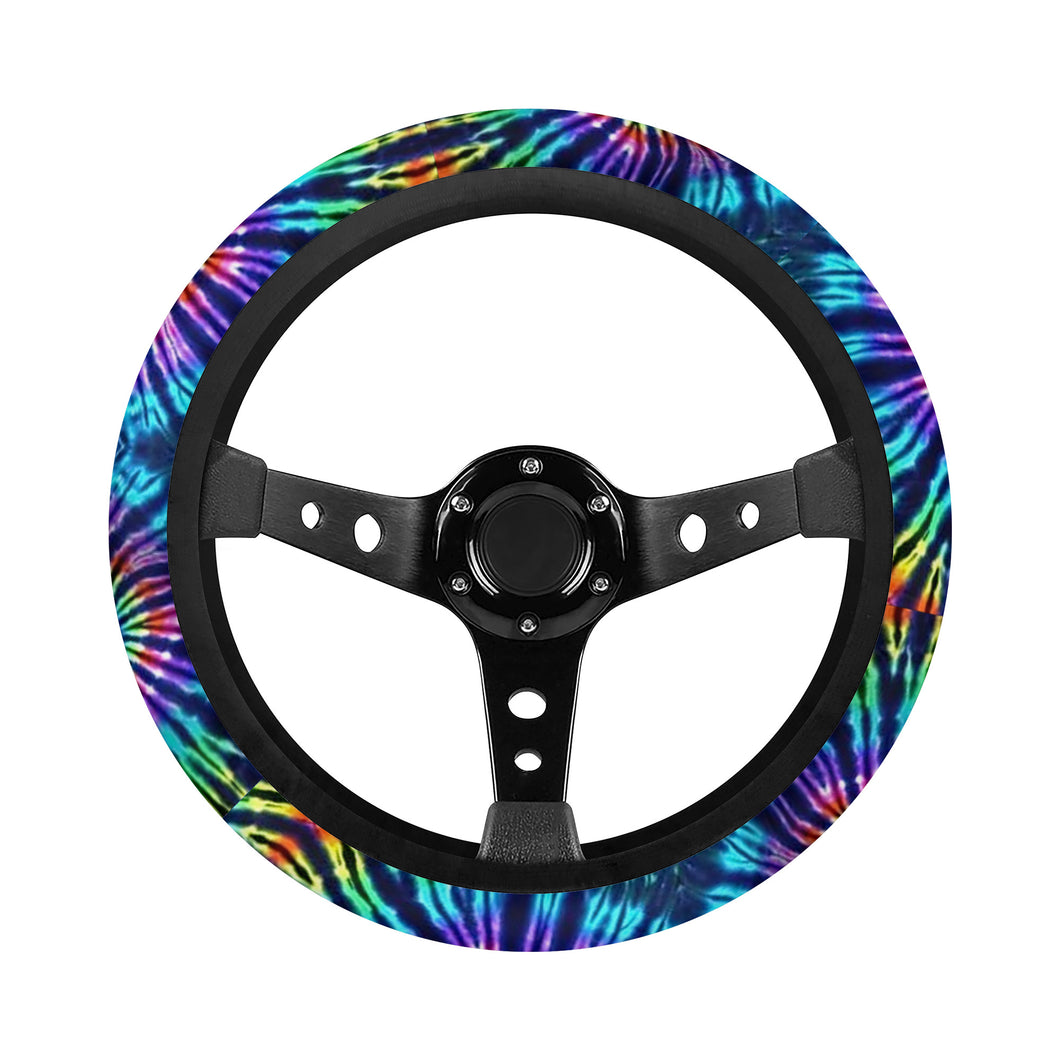 Ti Amo I love you - Exclusive Brand - Blue Zodiac, Curious Blue, Malachite, Purple Heart - Tie-Dye - Car Steering Wheel Covers