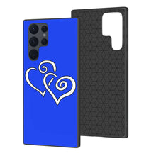 Load image into Gallery viewer, Ti Amo I love you - Exclusive Brand  - Blue Blue Eyes - Double White Heart - Samsung Galaxy S22 Ultra Glass Case
