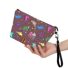 Load image into Gallery viewer, Ti Amo I love you - Exclusive Brand - Rose Brown - Sea Creatures - Sling Cosmetic Bag
