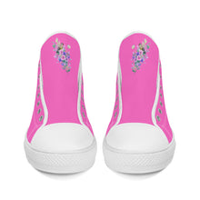 Load image into Gallery viewer, Ti Amo I love you - Exclusive Brand - High-Top Canvas Shoes - White Soles
