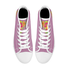 Load image into Gallery viewer, Ti Amo I love you  - Exclusive Brand - High-Top Canvas Shoes - White Soles
