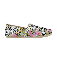 Load image into Gallery viewer, Ti Amo I love you  - Exclusive Brand  - Leopard with Flowers - Womens Casual Flats - Ladies Driving Shoes
