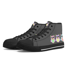 Load image into Gallery viewer, Ti Amo I love you - Exclusive Brand - High-Top Canvas Shoes - Black Soles
