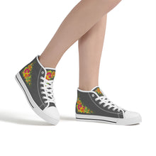 Load image into Gallery viewer, Ti Amo I love you - Exclusive Brand - High-Top Canvas Shoes - White Soles
