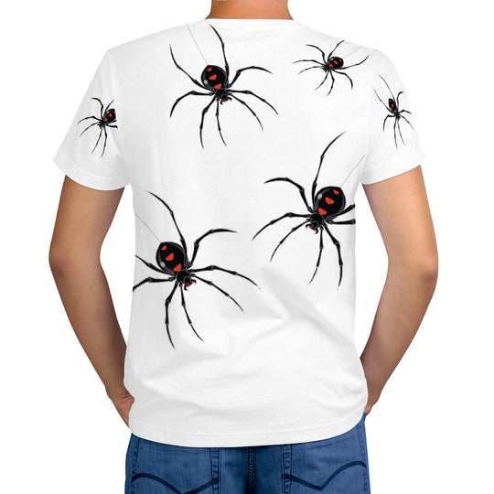 Ti Amo I love you -  Exclusive Brand  - White - Lots of Spiders - Men's  T-Shirt - Sizes XS-4XL