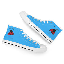 Load image into Gallery viewer, Ti Amo I love you - Exclusive Brand - High-Top Canvas Shoes - White Soles
