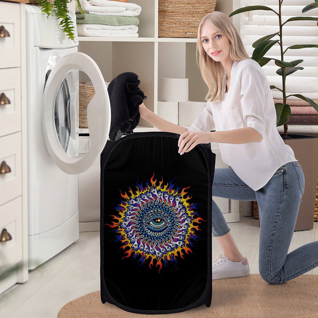 Ti Amo I love you - Exclusive Brand  - Laundry Hamper Black