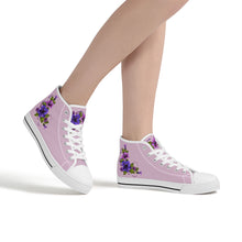 Load image into Gallery viewer, Ti Amo I love you - Exclusive Brand - High-Top Canvas Shoes - White Soles
