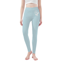 Load image into Gallery viewer, Ti Amo I love you - Exclusive Brand  - Ziggurat - White Daisy -  Yoga Leggings
