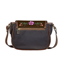 Load image into Gallery viewer, Ti Amo I love you - Exclusive Brand - Brunette - Floral Bouquet - Saddle Bag
