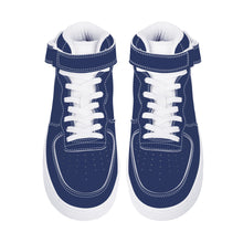 Load image into Gallery viewer, Ti Amo I love you - Exclusive Brand - Admiral Blue - High Top Unisex Sneakers
