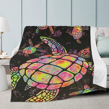 Load image into Gallery viewer, Ti Amo I love you - Exclusive Brand - Turtle - Micro Fleece Blankets
