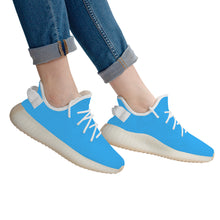 Load image into Gallery viewer, Ti Amo I love you - Exclusive Brand  - Medium Cyan Blue -  Love Sign - Breathable Mesh Knit Sneaker - White Soles - Ti Amo I love you
