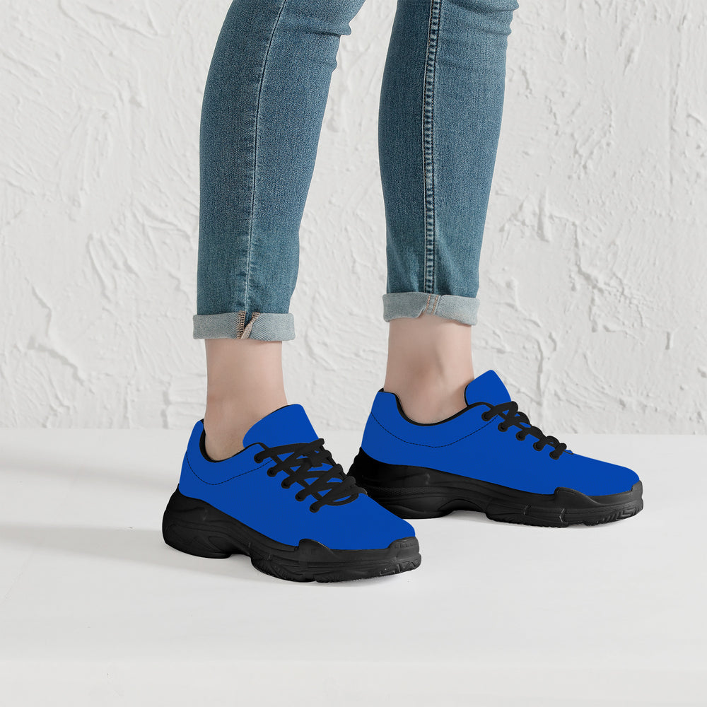 Ti Amo I love you  - Exclusive Brand  - Absolute Zero Blue  - Double Black Heart - Chunky Sneakers - Black Soles