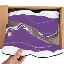 Load image into Gallery viewer, Ti Amo I love you - Exclusive Brand  - Affair Purple - Mens / Womens - Unisex Basketball Shoes - White Laces
