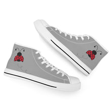 Load image into Gallery viewer, Ti Amo I love you - Exclusive Brand - High-Top Canvas Shoes - White Soles
