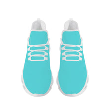 Load image into Gallery viewer, Ti Amo I love you - Exclusive Brand  - Medium Turquoise Blue - Mens / Womens - Flex Control Sneakers- White Soles
