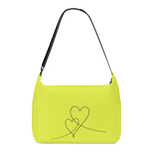 Load image into Gallery viewer, Ti Amo I love you - Exclusive Brand  - Lemonade - Double Script Heart - Journey Computer Shoulder Bag
