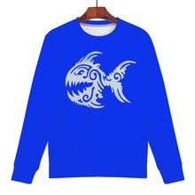 Load image into Gallery viewer, Ti Amo I love you - Exclusive Brand  -Blue Blue Eyes- Angry Fish - Men&#39;s Sweatshirt
