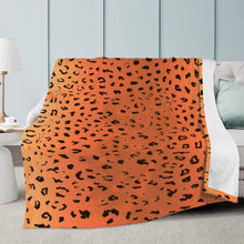 Load image into Gallery viewer, Ti Amo I love you - Exclusive Brand  - Red Damask &amp; Manhattan Animal Print - Micro Fleece Blankets
