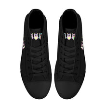 Load image into Gallery viewer, Ti Amo I love you - Exclusive Brand - High-Top Canvas Shoes - Black Soles
